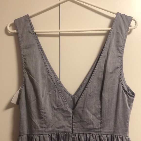 Urban Outfitters | Blue Plunging Neck Dress | 4 - Picture 5 of 5